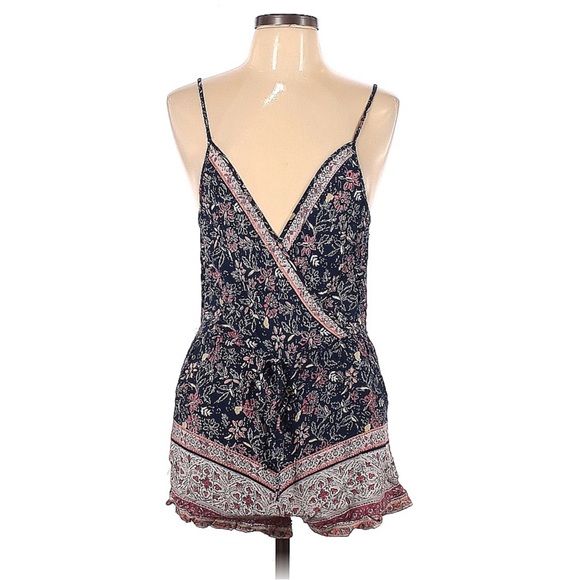 Angie Pants - Angie Paisley Boho Spaghetti Strap Romper Size Large